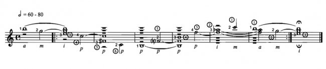 Упражнение №14 - Подготовка левой руки для игры аккордами в позиции, подготовка к исполнению Барре
